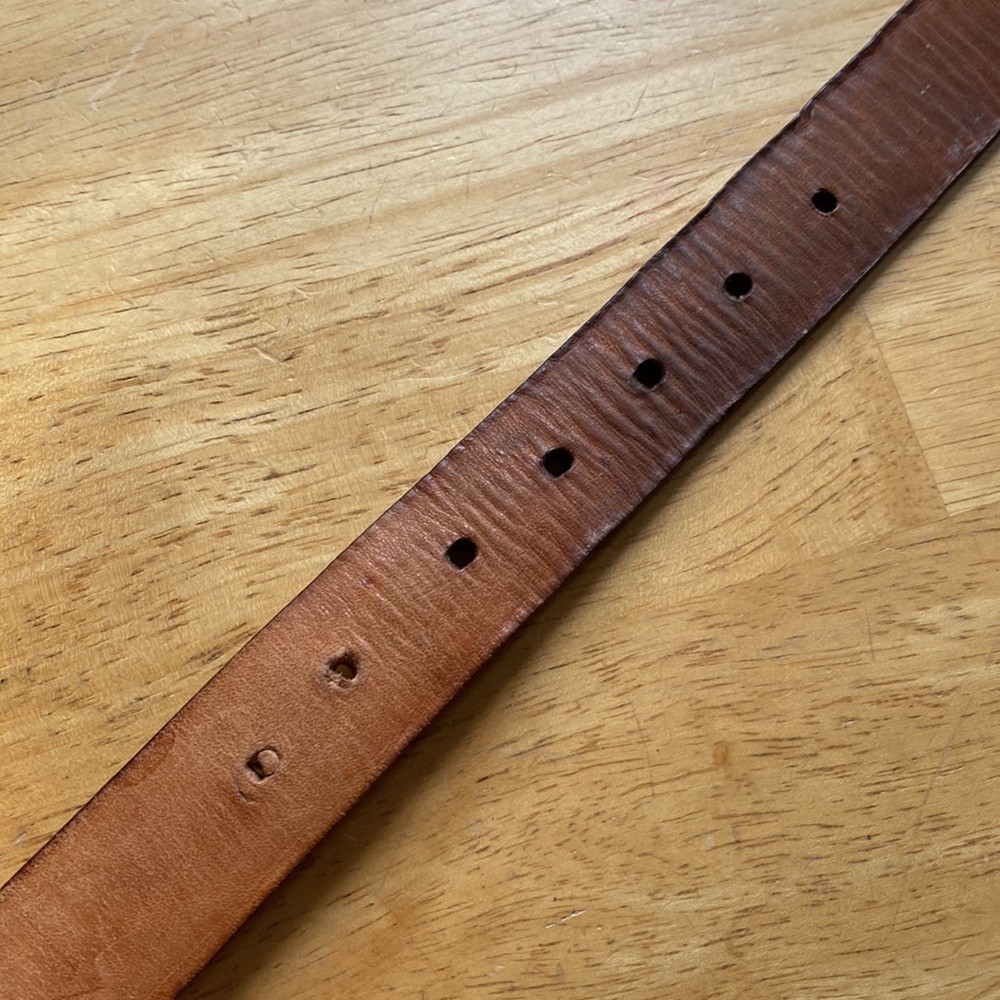 Belt Brown color Martin Dingman brand Alligator-Grain Leather Size 38 pre-owned - Picture 4 of 15